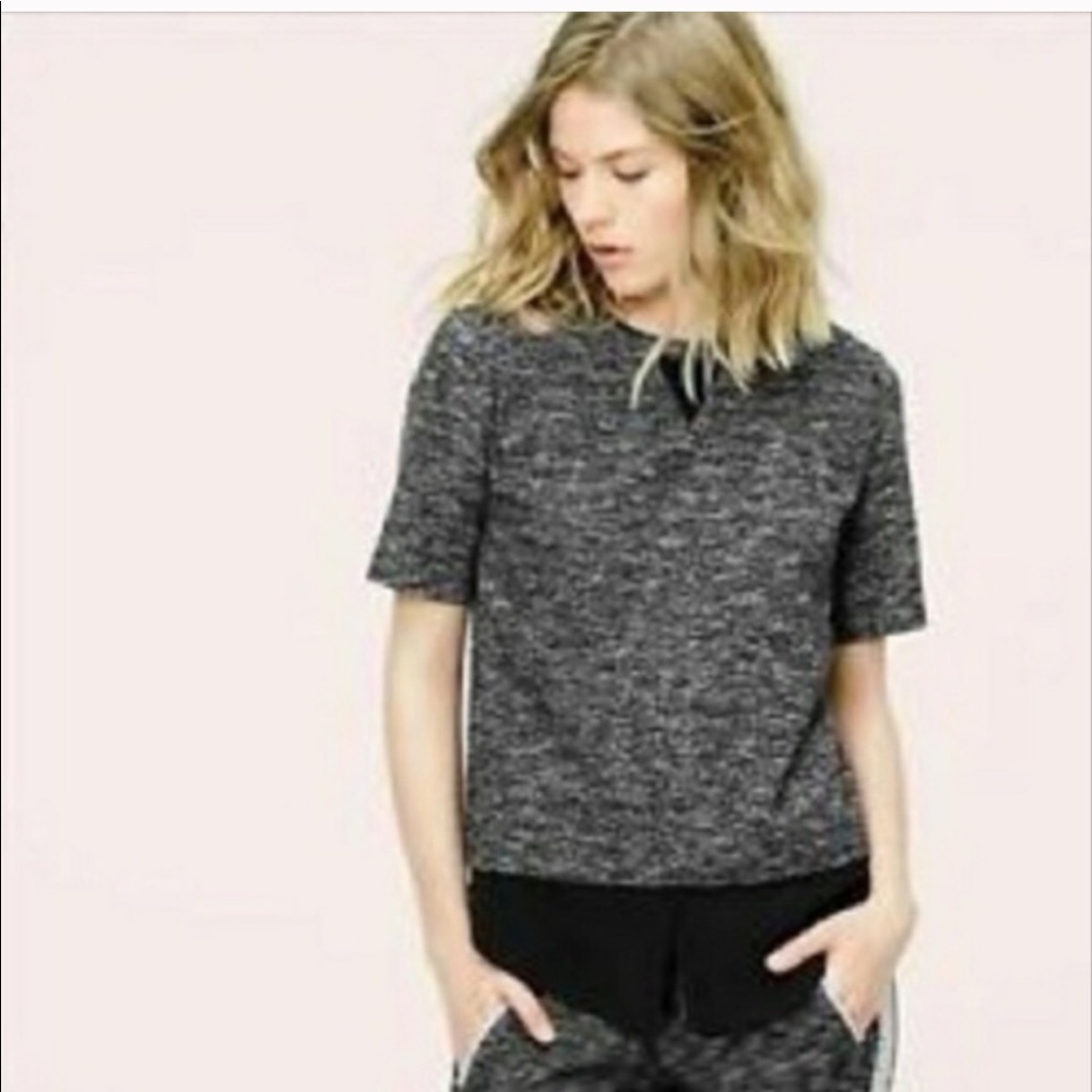Lou & Grey Space Dyed Layered Duo Top Size M B14